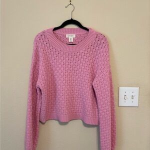 Jessica Simpson Pink Textured Sweater